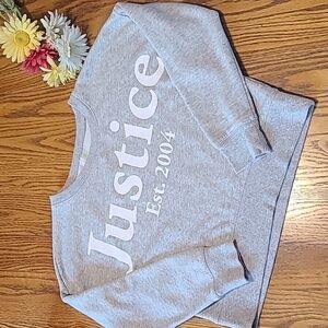 Justice Sweatshirt  - Gray